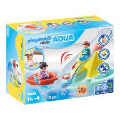 Playmobil 1-2-3 - Aqua :Ilôt et Toboggan #70635